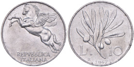 Repubblica italiana (1946-) 10 Lire 1947 - IT RRR Segnetti al R/
FDC