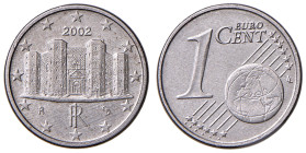 Repubblica italiana (1946-) Monetazione in euro - Cent 2002 coniato in ferro - Cfr. Attardi 57B FE (g 2,18) RRR
qFDC