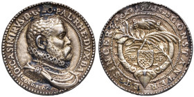 GERMANIA Pfalz - Johann Kasimir (1543-1592) Medaglia 1578 - Opus: C. Bloc - AG dorato Fusione (g 7,49 - Ø 32 mm) Da montatura, fondi ripassati. Nel 20...