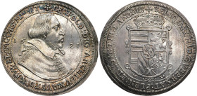 HABSBURGER BIS 1866
Erzherzog Leopold V., 1619 - 1632. Reichstaler 1621, Ensisheim. Dav. 3345. 28.52 g. Sehr selten in dieser Erhaltung. Attraktives ...