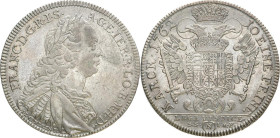 HABSBURGER BIS 1866
Franz I., 1745-1765. Konventionstaler 1762. Dav. 1155. 28.00 g. Sehr schön-vorzüglich