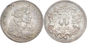 ITALIEN NEAPEL
Karl II. von Spanien, 1665 - 1700. 100 Grana 1693, Neapel. Dav. 4047. 21.74 g. Minimal berieben, sehr schön-vorzüglich