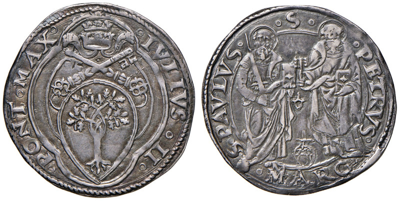 Ancona. Giulio II (1503-1513). Giulio (segno Antonio Migliori) AG gr. 3,80. Munt...