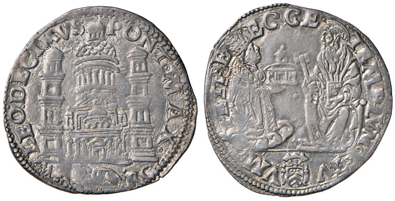 Ancona. Leone X (1513-1521). Giulio (armetta card. Armellini) AG gr. 3,76. Munto...