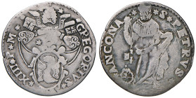 Ancona. Gregorio XIII (1572-1585). Giulio (armetta Casali, commissario apostolico) AG gr. 2,88. Muntoni 310. Berman 1224. Dubbini-Mancinelli pag. 161 ...