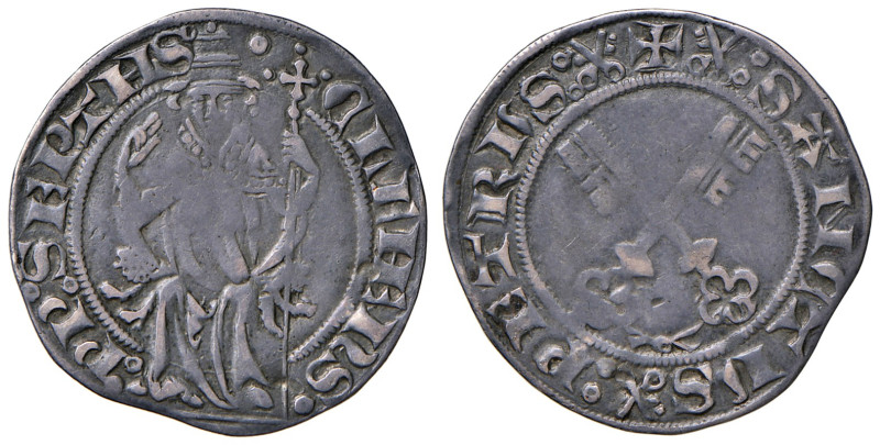 Avignone. Clemente VII (1378-1394). Grosso AG gr. 2,65. Muntoni 6. Berman 232. M...