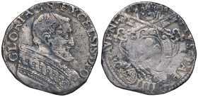 Avignone. Pio IV (1559-1565). Testone armetta Alessandro Farnese legato (1541-1565) AG gr. 8,95. Muntoni 62. Berman 1084. MIR 1064/1. Della massima ra...