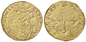Bologna. Gregorio XIII (1572-1585). Scudo del sole 1578-1579 (armetta Biandrate di San Giorgio, governatore) AV gr. 3,30. Muntoni 355. Berman 1243 Chi...
