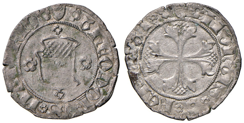 Chivasso. Teodoro II Paleologo (1381-1418). Quarto di grosso MI gr. 1,09. CNI –....