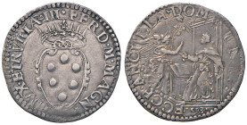 Firenze. Ferdinando I de’ Medici (1587-1609). II periodo: granduca, 1588-1609. Giulio 1593 AG gr. 2,96. Galeotti –. MIR –. Millesimo apparentemente in...