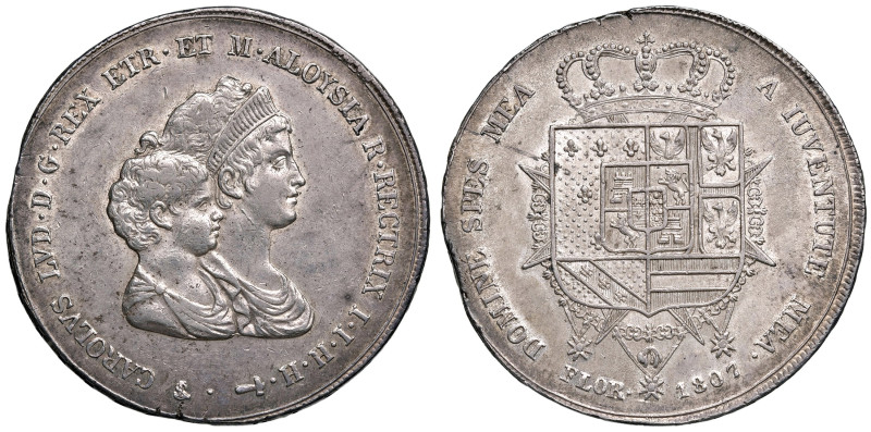 Firenze. Carlo Ludovico di Borbone reggenza della madre Maria Luigia (1803-1807)...