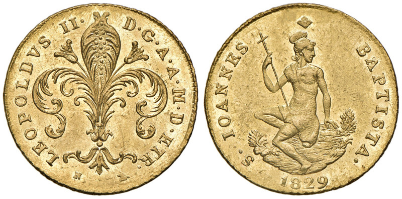Firenze. Leopoldo II di Lorena (1824-1859). Ruspone o da 3 zecchini 1829 AV. Gal...
