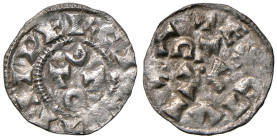 Lucca. Ottone I (951-973). Denaro AG gr. 0,92. Bellesia pag. 44. MIR 99. Molto raro. Buon BB