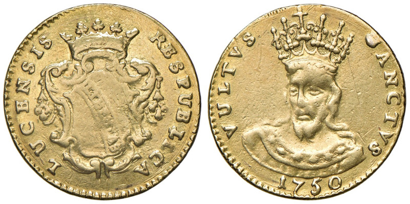 Lucca. Repubblica (sec. XIII-1799).Emissioni del sec. XVIII. Doppia 1750 AV gr. ...