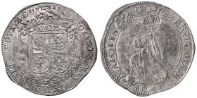 Mantova. Carlo I Gonzaga-Nevers (1627-1637). Mezzo ducatone da 80 soldi AG gr. 15,36. Bignotti 9. MIR 647. Raro. q.SPL