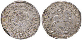 Mantova. Carlo II Gonzaga-Nevers (1647-1665). Quarto di ducatone 1664 AG gr. 8,81. Bignotti 12. MIR 697. Molto raro. Carenza marginale del tondello, a...