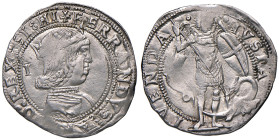 Napoli. Ferdinando I d’Aragona (1458-1494). Coronato (sigla I; Gian Carlo Tramontano m.d.z. 1488-1514) AG gr. 3,98. P.R. –. MIR –. Vall-Llosera i Tarr...