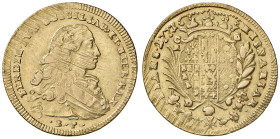 Napoli. Ferdinando IV di Borbone (1759-1816). I periodo: 1759-1799. Da 6 ducati 1772 cifra 2 su 1 (sigle C/R-C) AV gr. 8,86. P.R. 20. MIR 357/3. Magli...