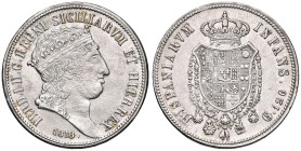 Napoli. Ferdinando I di Borbone (1816-1825). Da 120 grana 1818 AG. Pagani 83c. P.R. 6. MIR 461. Magliocca 444. q.SPL