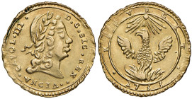 Palermo. Carlo III d’Austria re di Sicilia (1720-1734), VI come imperatore del S.R.I. dal 1711. Oncia 1733 AV gr. 4,42. Spahr 51. MIR 514/1. q.SPL
