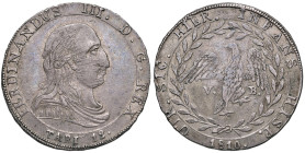 Palermo. Ferdinando III di Borbone (1759-1816). Da 12 tarì 1810 (Sigle V-B; Vincenzo Beninati m.d.z., 1810-1816) AG. Spahr 139. Pagani 17. MIR 640/4. ...