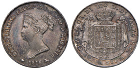 Parma. Maria Luigia d’Austria (1815-1847). Lira 1815 (Milano) AG. Pagani 9. Bella patina di medagliere, SPL