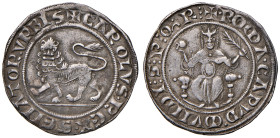 Roma. Senato Romano (1184-1439). Carlo I d’Angiò (II senatoriato: 1268-1278). Grosso rinforzato AG gr. 4,00. Muntoni 15. Berman 105. MIR 127/1 (poco p...