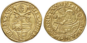 Roma. Alessandro VI (1492-1503). Fiorino di camera AV gr. 3,37. Muntoni 11. Berman 530. MIR 520. Raro. q.SPL