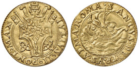 Roma. Giulio II (1503-1513). Fiorino di camera AV gr. 2,88. Muntoni 15. Berman 562. MIR 552/1. Raro. Tosato, q.SPL