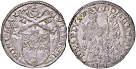 Roma. Giulio II (1503-1513). Giulio AG gr. 3,87. Muntoni 27. Berman 573. MIR 560. Molto raro. Fondi brillanti, più di SPL