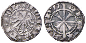 Merano. Mainardo II (1258-1295) e successori. Grosso tirolino 1274-1306 (11° contrassegno) AG gr. 1,26. CNTM M121. Buon BB