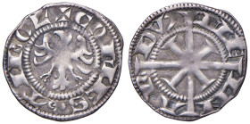 Merano. Mainardo II (1258-1295) e successori. Grosso tirolino 1274-1306 (14° contrassegno) AG gr. 1,54. CNTM M129. Raro. Buon BB