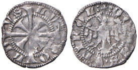 Merano. Leopoldo III (1373-1386). Grosso tirolino (Contrassegno scudetto; sigla di zecchiere P: Pino da Firenze) AG gr. 1,10. CNTM M398. Ex Numismatic...