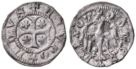 Merano. Leopoldo III (1373-1386). Quattrino MI gr. 0,55. CNTM M464. Raro. q.SPL
