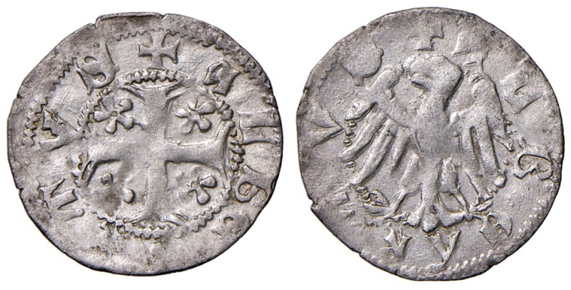 Merano. Alberto III (1386-1395). Quattrino MI gr. 0,52. CNTM M496. Tipo con lege...