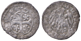 Merano. Alberto III (1386-1395). Quattrino MI gr. 0,48. CNTM M499. Rarissimo. q.BB