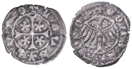 Merano. Leopoldo IV (1396-1406). Quattrino MI gr. 0,60. CNTM M530. Migliore di BB