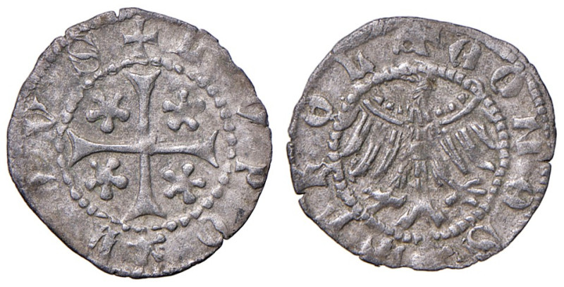 Merano. Leopoldo IV (1396-1406). Quattrino MI gr. 0,37. CNTM M539. q.SPL