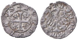 Merano. Leopoldo IV (1396-1406). Quattrino MI gr. 0,49. CNTM M546. Migliore di BB