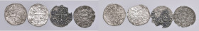 Merano. Lotto di quattro monete. Leopoldo IV (1396-1406). Quattrino MI (2). Federico IV (1406-1439). Quattrino MI. Sigismondo IV (1446-1496). Quattrin...