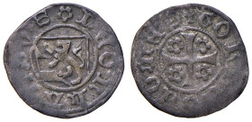 Gorizia. Leonardo conte (1462-1500). Quattrino dal 1480 MI gr. 0,53. Rizzolli L151. MIR 135 var. Buon BB