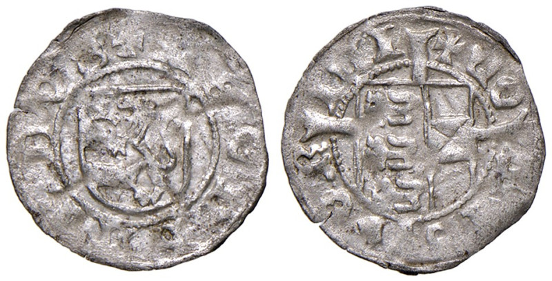 Gorizia. Leonardo conte (1462-1500). Quattrino dal 1480 MI gr. 0,30. Rizzolli L1...