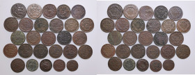Gorizia. Lotto di ventisette monete in rame del periodo asburgico. Da 2 soldi 1799 (2). Soldo 1763 (2), 1764 (3), 1765, 1767, 1768 (2), 1769, 1770 (3)...