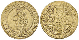 Austria. Contea del Tirolo. Sigismondo conte e arciduca d’Austria (1446-1490). Gulden dopo il 1477 (Hall) AV gr. 3,30. Friedberg 6. Raro. q.SPL
