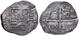 Spagna. Filippo III (1598-1621). Da 4 reales (Siviglia) AG gr. 13,58. Sigla D. Calicò 275. Rara. BB
