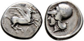 Epeiros. Ambrakia 
Stater 432-342 v. Chr. Ähnlich wie vorher, Beizeichen jedoch nicht erkennbar. BMC -. 8,29 g leicht korrodiert, sehr schön Exemplar...