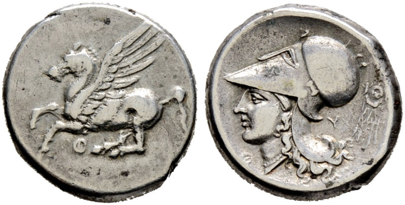 Akarnania. Tyrrheion 
Stater 350-250 v. Chr. Ähnlich wie vorher, jedoch mit Bei...