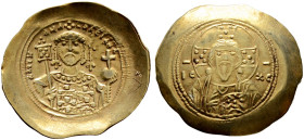 Michael VII. Dukas 1071-1078 
Histamenon nomisma (Scyphat) -Constantinopolis-. Ein drittes Exemplar. DOC 2, Sommer 55.2, Sear 1868. 4,37 g leichtes G...