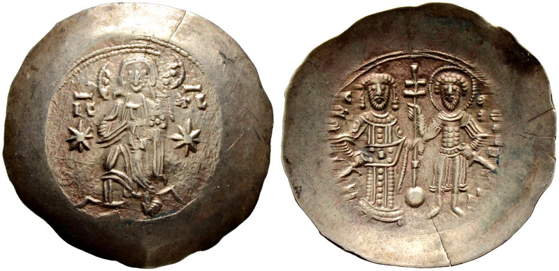 Manuel I. Comnenus 1143-1180 
El- Aspron-Trachy -Constantinopolis-. Christus fr...