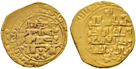 Groß-Seldschuken. Malikshah AH 465-485 / AD 1072-1092 
Golddinar AH 484 -Naysabur-. Im Namen des Kalifen al-Muqtadi. Album 1674. 5,45 g sehr schön